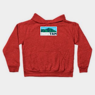 Bike Tam in rectangle Kids Hoodie